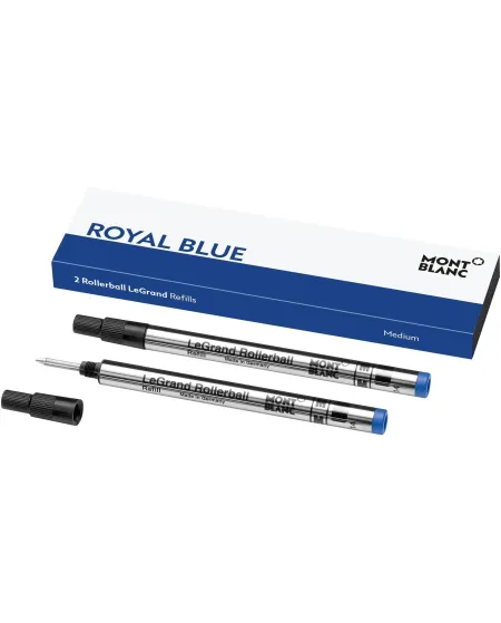 2 Refills Montblanc Roller Le Grand "M" Royal Blue