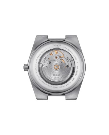 Orologio Tissot PRX Powermatic 80 Pvd con Quadrante Argento e Bracciale in Acciaio