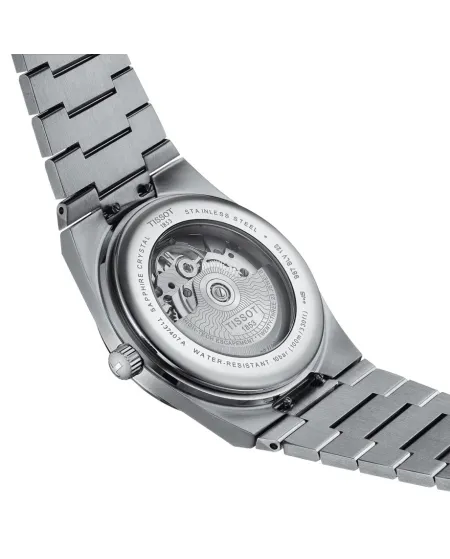 Orologio Tissot PRX Powermatic 80 Pvd con Quadrante Argento e Bracciale in Acciaio