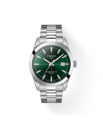 Orologio Tissot Gentleman Powermatic 80 Silicium con Quadrante Verde e Cinturino in Acciaio