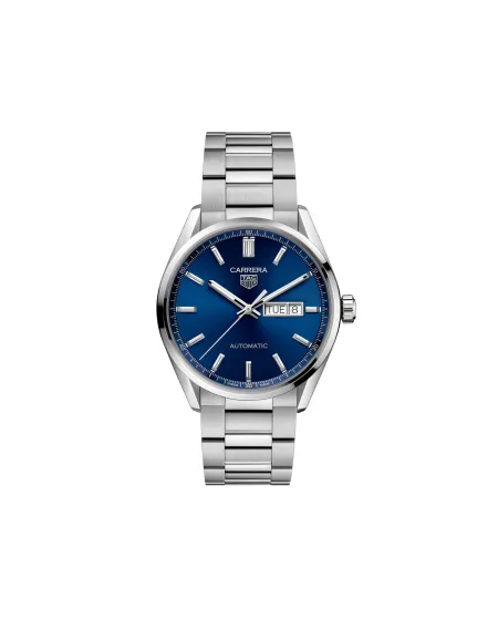 Orologio Tag Heuer Carrera con Quadrante Blu e Cinturino in Acciaio