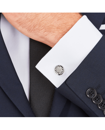 Gemelli Montblanc Urban Spirit in acciaio pregiato with Montblanc logo