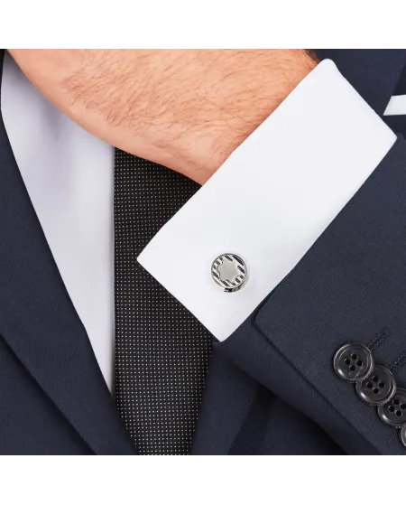 Gemelli Montblanc Urban Spirit in acciaio pregiato with Montblanc logo