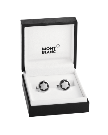 Gemelli uomo Montblanc Star con inserto in onice nera 116661