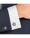 Boutons de manchette Montblanc Star pour homme avec insert en onyx noir 116661