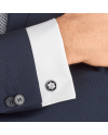 Montblanc Star Men's Cufflinks with Black Onyx Insert 116661