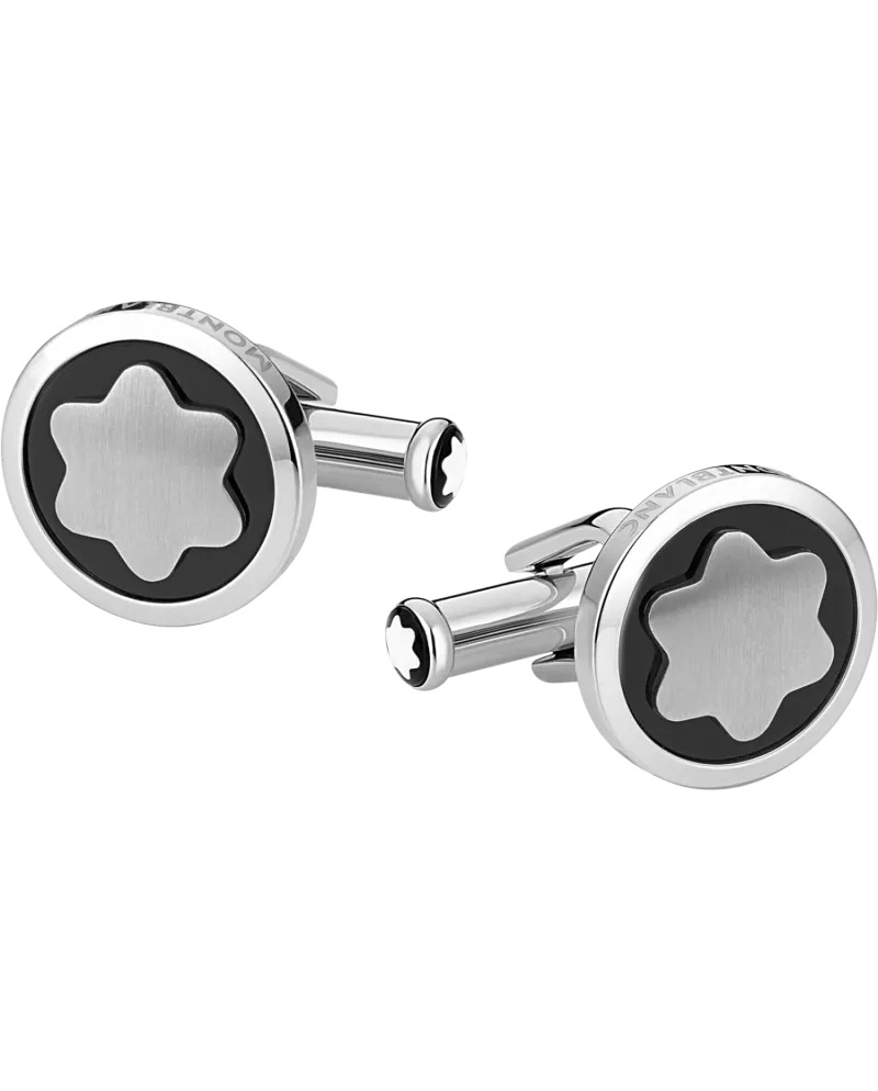 Gemelli uomo Montblanc Star con inserto in onice nera 116661