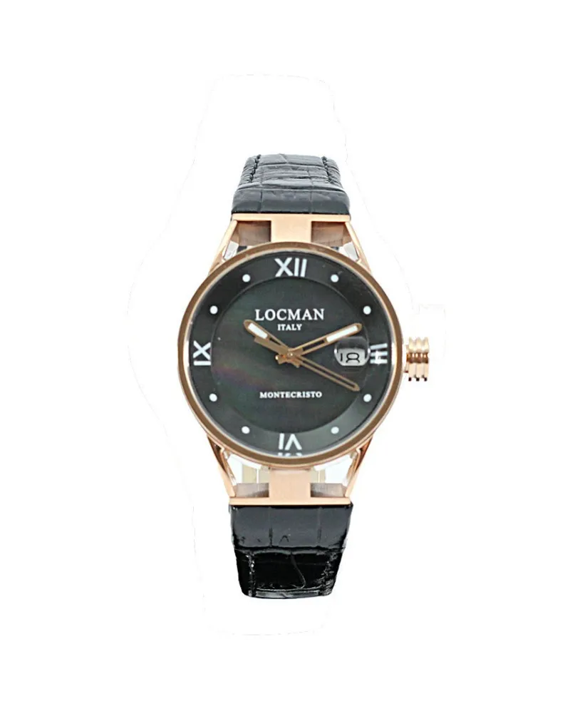 Orologio Locman Montecristo con Quadrante in Madreperla Nera e Cinturino in  Pelle | Gioielleria Casella | Orologi automatici