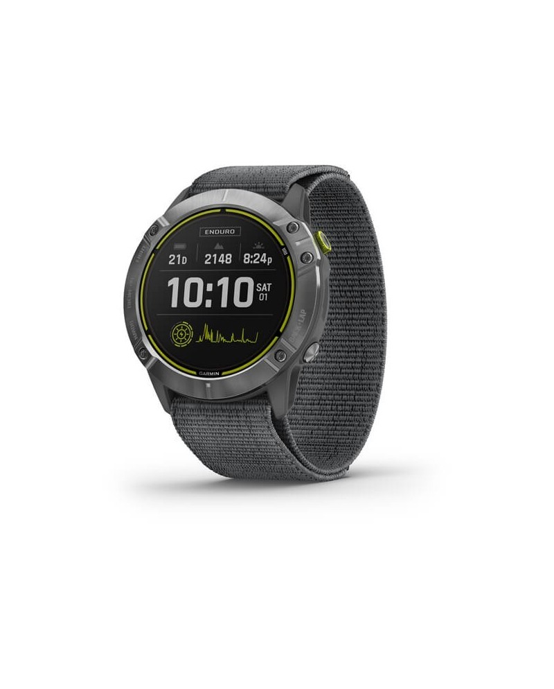 Tool Watch Garmin Enduro Solar con Cinturino UltraFit in Nylon Grigio