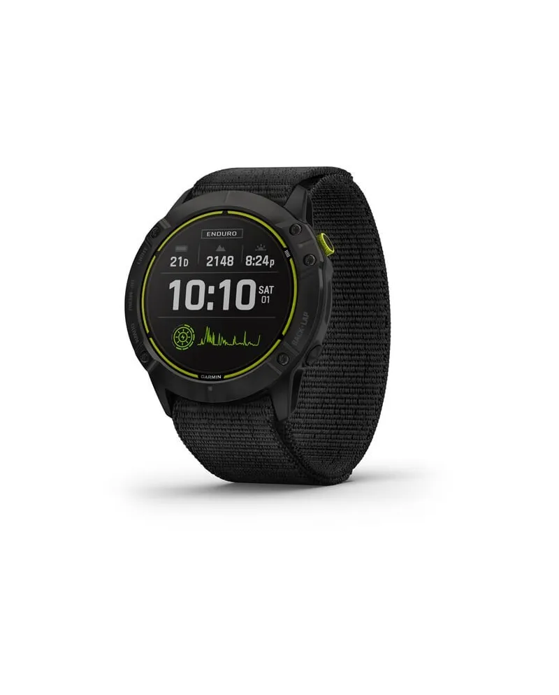 Tool Watch Garmin Enduro Solar con Cinturino UltraFit in Nylon Nero