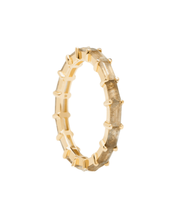 Anello PDPAOLA in Argento Placcato Oro con Labradorite