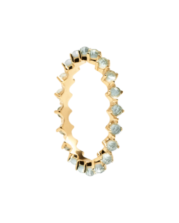 Anello PDPAOLA in Argento Placcato Oro con Cristalli Colorati