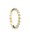 PDPAOLA Ring in Gold-Plated Silver with Colored Crystals