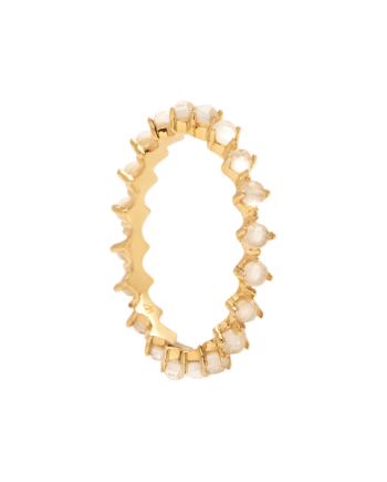PDPAOLA Ring in Gold-Plated Silver with Crystals