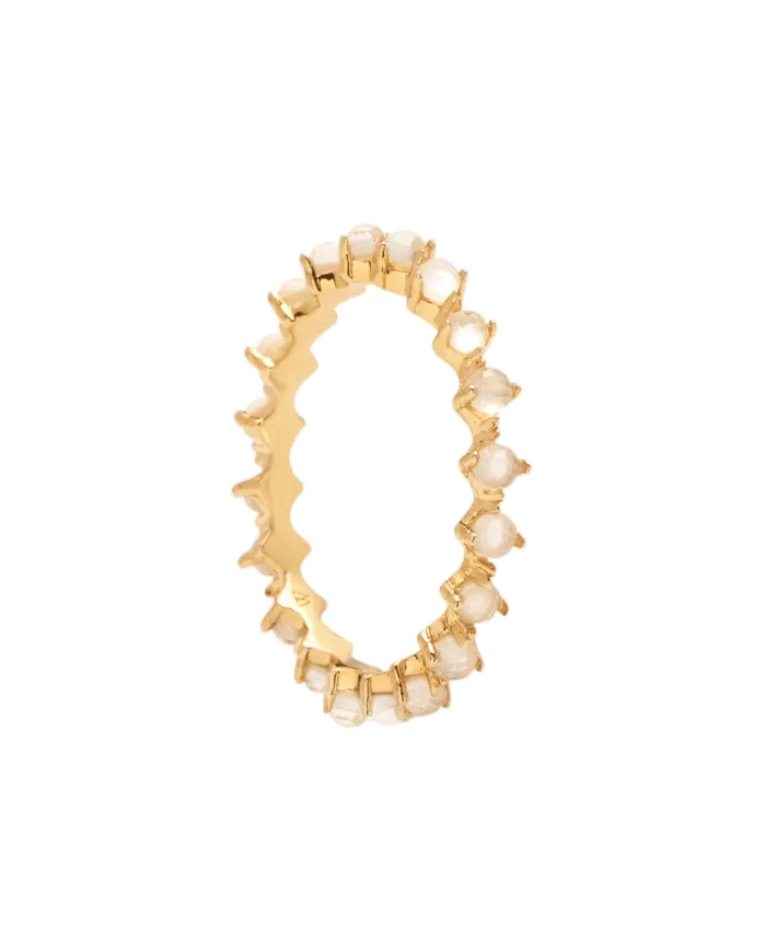 PDPAOLA Ring in Gold-Plated Silver with Crystals