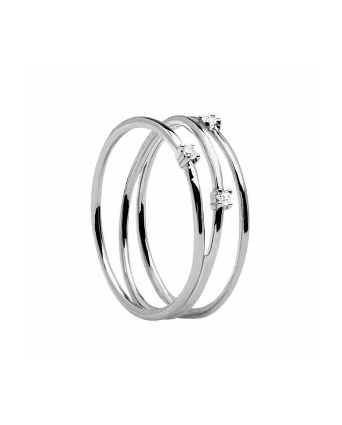 Anello PDPAOLA in Argento con Zirconi