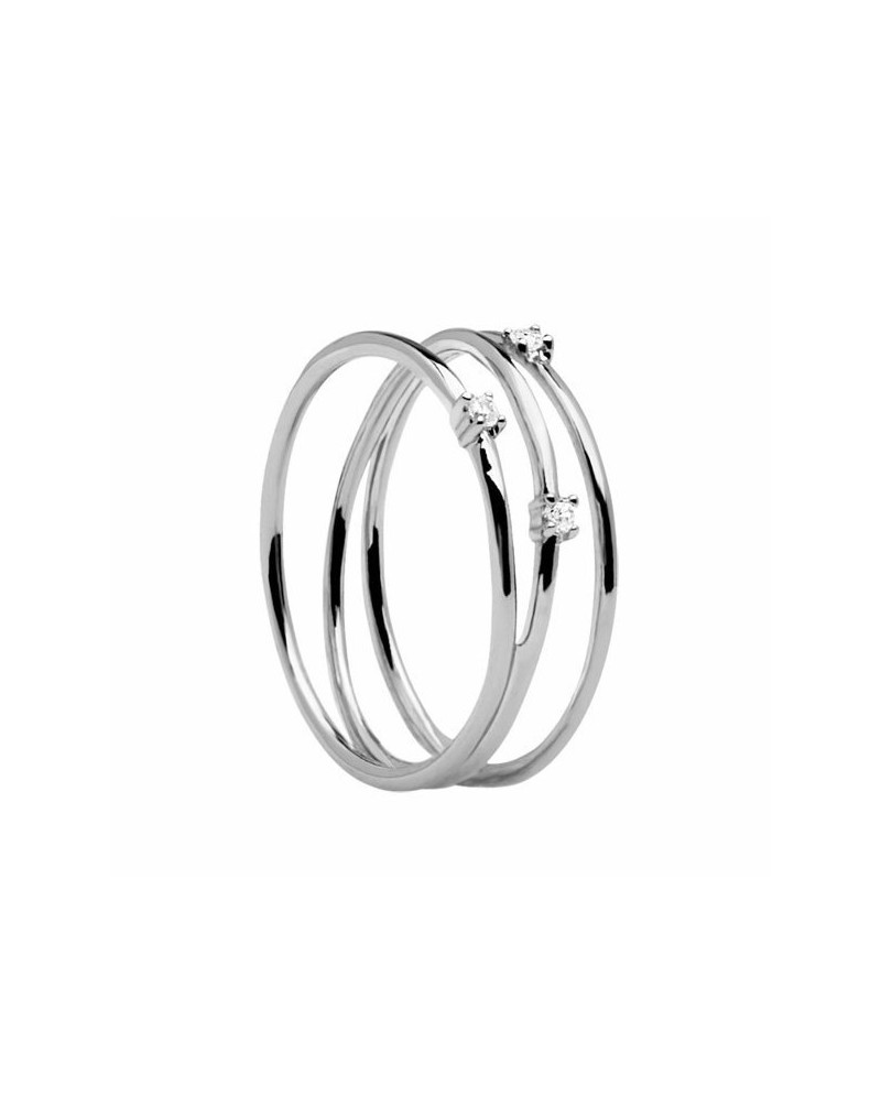 Anello PDPAOLA in Argento con Zirconi