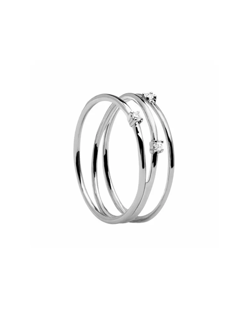 PDPAOLA Silver Ring with Zircons