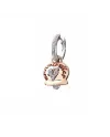 Mono Orecchino Chantecler Campanella in Oro Rosa e Oro Bianco con Diamanti Bianchi