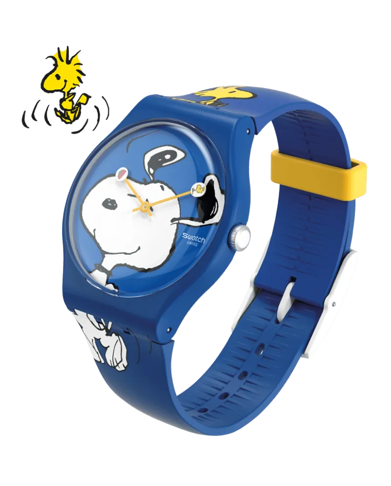 Orologio Swatch X Peanuts Hee Hee Hee | Gioielleria Casella | Orologi al  quarzo