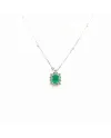 Crivelli White Gold Choker with Diamonds and Emerald