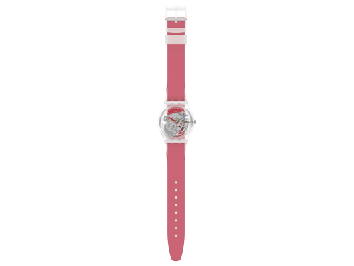 Orologio Swatch Clearly Red Striped