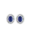 Orecchini Coscia Le Lune Diamonds in Oro Bianco con Zaffiri Blu e Diamanti