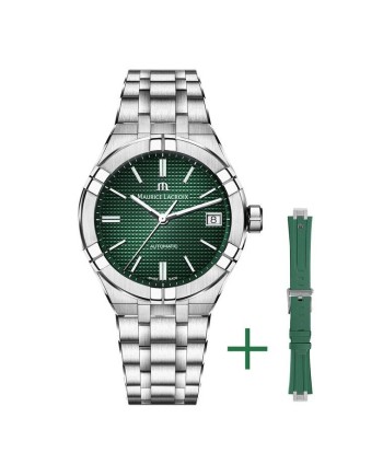 Orologio Maurice Lacroix Aikon Automatic 39 mm con Quadrante Verde  e 2 Cinturini