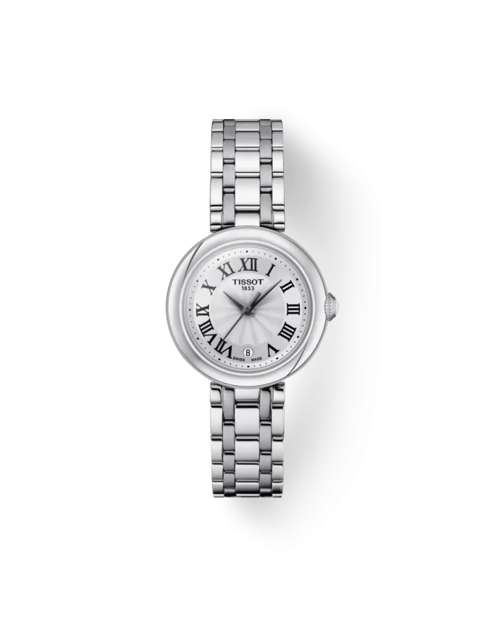 Orologio Tissot Bellissima Small Lady con Quadrante Bianco e Cinturino in Acciaio