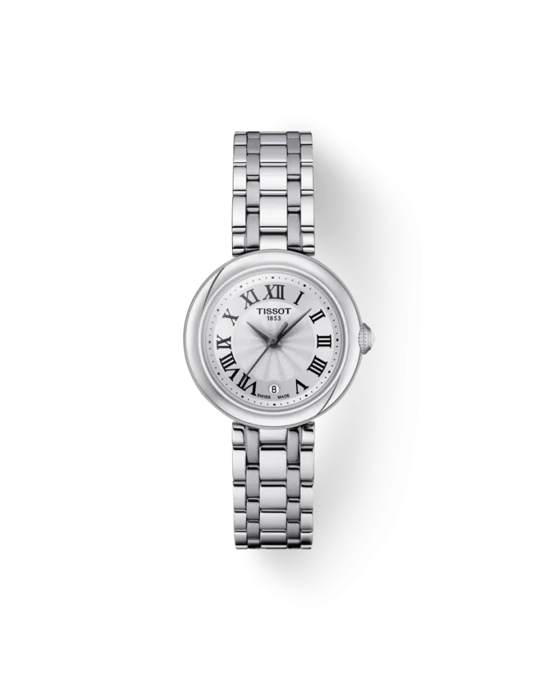 Orologio Tissot Bellissima Small Lady con Quadrante Bianco e Cinturino in Acciaio