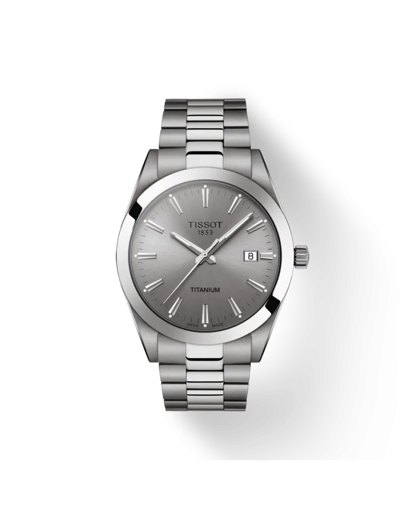 Orologio Tissot Gentleman in Titanio con Quadrante Grigio e Bracciale in  Titanio | Gioielleria Casella | Orologi al quarzo