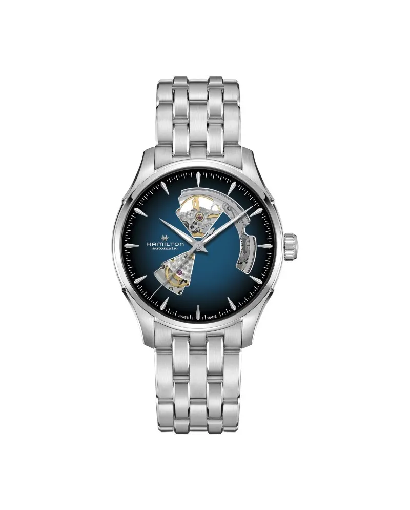 Orologio Hamilton Jazzmaster Open Heart Auto Blu Orologio Hamilton Jazzmaster Open Heart Auto Blu