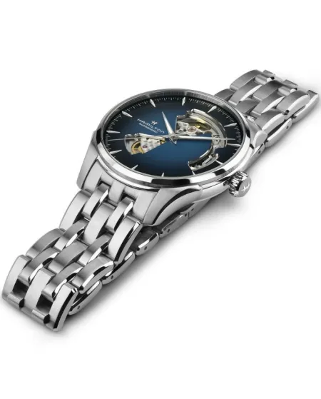 Orologio Hamilton Jazzmaster Open Heart Auto Blu