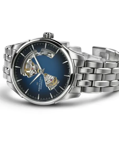 Orologio Hamilton Jazzmaster Open Heart Auto Blu