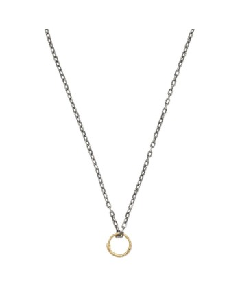 Collier Gucci en argent avec pendentif serpent Ouroboros en or jaune