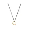 Gucci Necklace in Silver with Ouroboros Snake Pendant in Yellow Gold