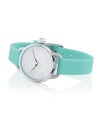 Orologio Hoops Candy con Quadrante Bianco e Cinturino in Silicone Verde Tiffany