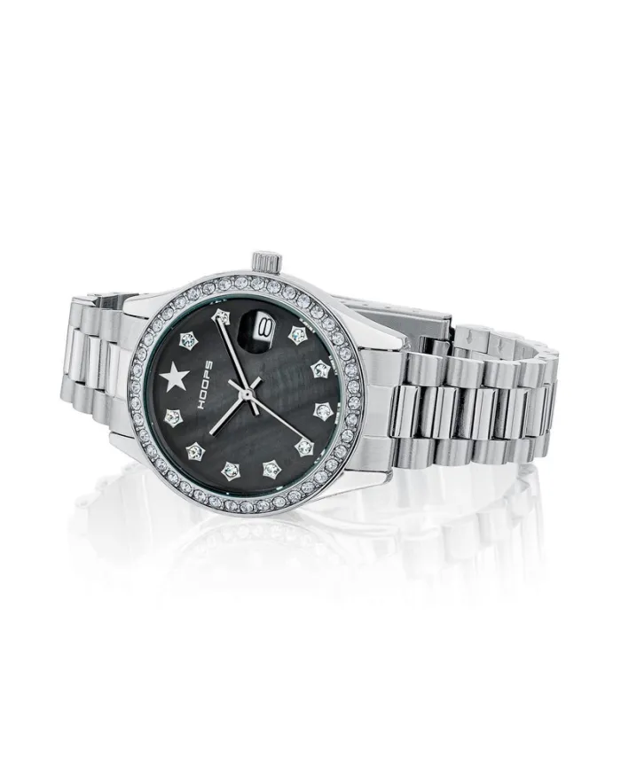 Hoops Luxury Watch with Black Mother-of-Pearl Dial