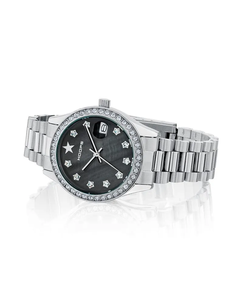 Montre de luxe Hoops avec cadran en nacre noire