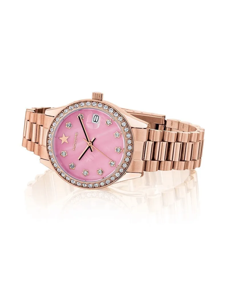 Orologio Hoops Luxury Rose Gold con Quadrante in Madreperla Rosa Cipria |  Gioielleria Casella | Orologi