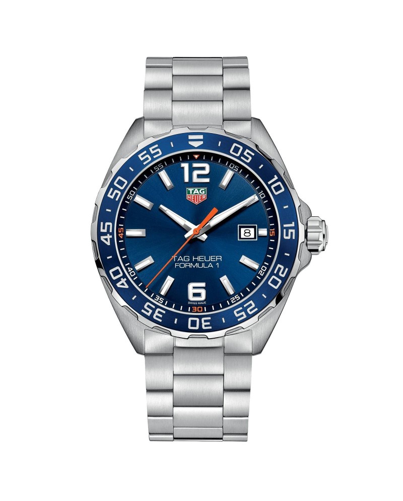 Montre Tag Heuer Formula 1 à quartz, acier, cadran bleu soleillé