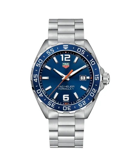 Tag Heuer Formula 1 quartz watch, steel, blue sunray dial