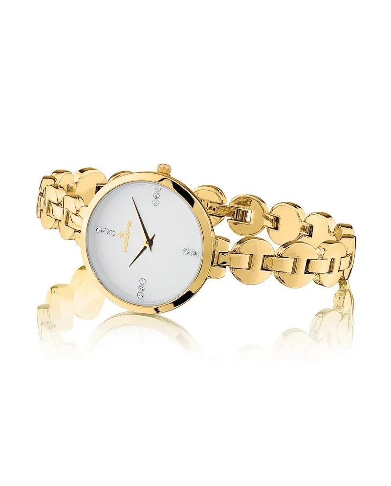 Orologio Hoops Chain Yellow Gold con Quadrante Bianco e Cinturino in  Metallo | Gioielleria Casella | Orologi