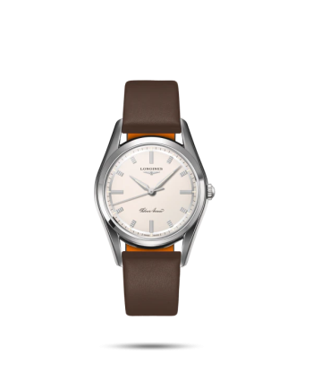 Orologio Longines Silver Arrow con Cinturino in Pelle