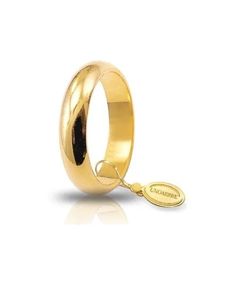 Fede Nuziale Unoaerre Classica in Oro Giallo 7 Grammi