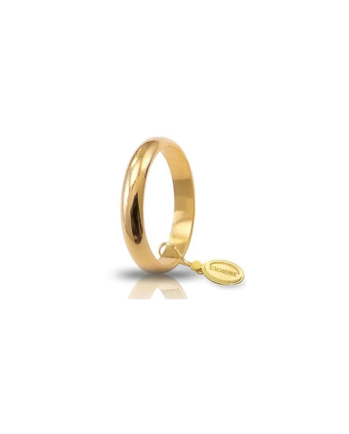 Fede Nunziale Unoaerre Classica in Oro Giallo 5 Grammi