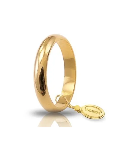 Fede Nuziale Unoaerre Classica in Oro Giallo 5 Grammi