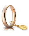 Fede Nunziale Unoaerre Comoda in Oro Rosa 4 mm