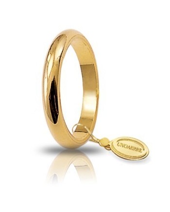 Fede Nuziale Unoaerre Francesina in Oro Giallo 4 Grammi