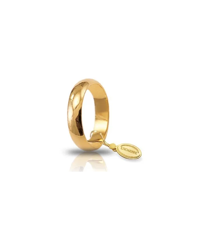 Fede Nuziale Unoaerre Mantovana in Oro Giallo 5 Grammi